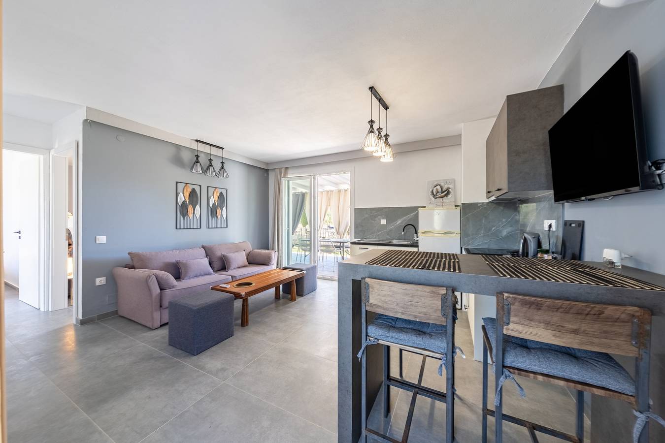 Ganze Wohnung, Apartment 'Starry Sky Luxury 6' mit gemeinsamer Terrasse, Wlan und Klimaanlage in Korfu