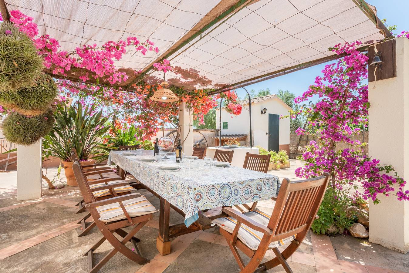 Villa 'Cas Moliner' com vista para a montanha, Wi-Fi e ar condicionado in Son Sardina, Palma de Maiorca