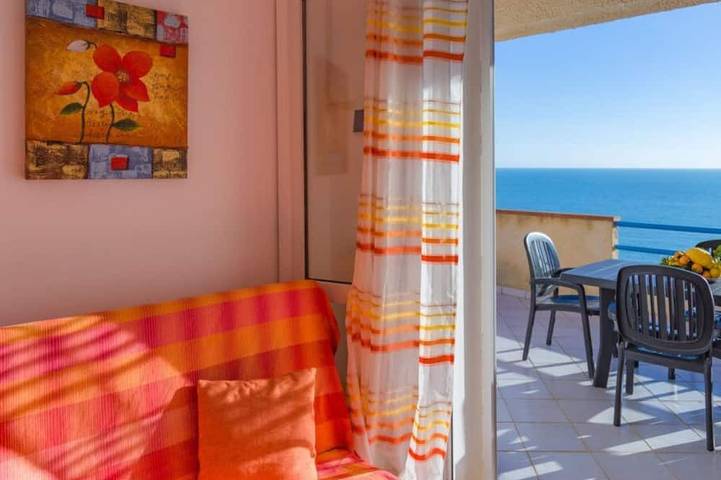 Ganze Wohnung, Ruhige Ferienwohnung in Sciacca mit Grill und Terrasse und Meerblick in Localita San Giorgio, Sciacca