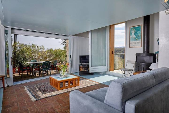 Location de vacances pour 3 personnes, avec Terrasse et Jardin ainsi que Piscine et Vue à Longare