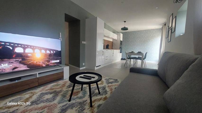 Appartement de vacances pour 5 personnes, avec Terrasse ainsi que Jardin et Vue