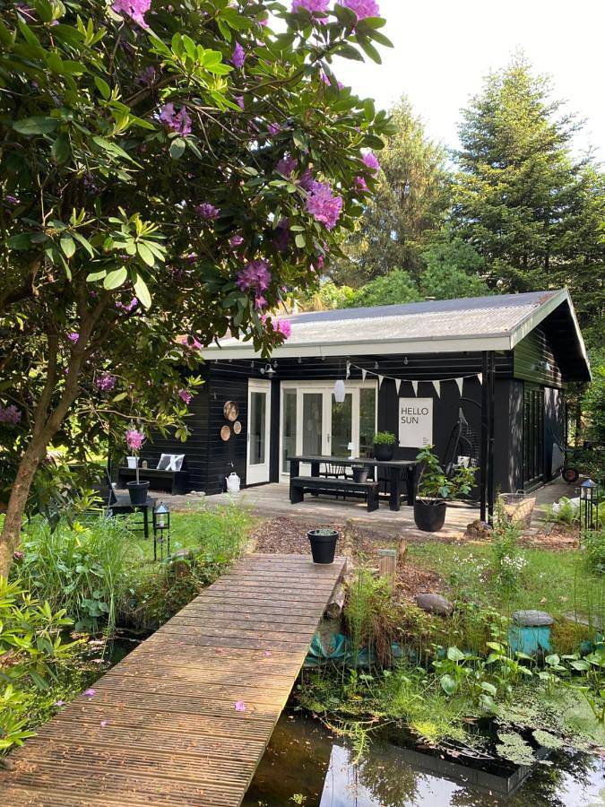 Dromen op 1 - Stijlvol boshuis op de Veluwe met veranda en grote omheinde tuin! in Nunspeet, Veluwe