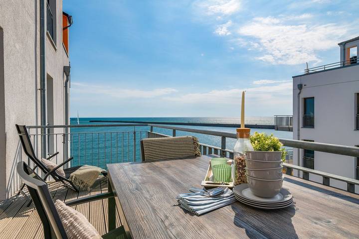 Ferienwohnung für 4 Personen, mit Balkon, mit Haustier in Olpenitz
