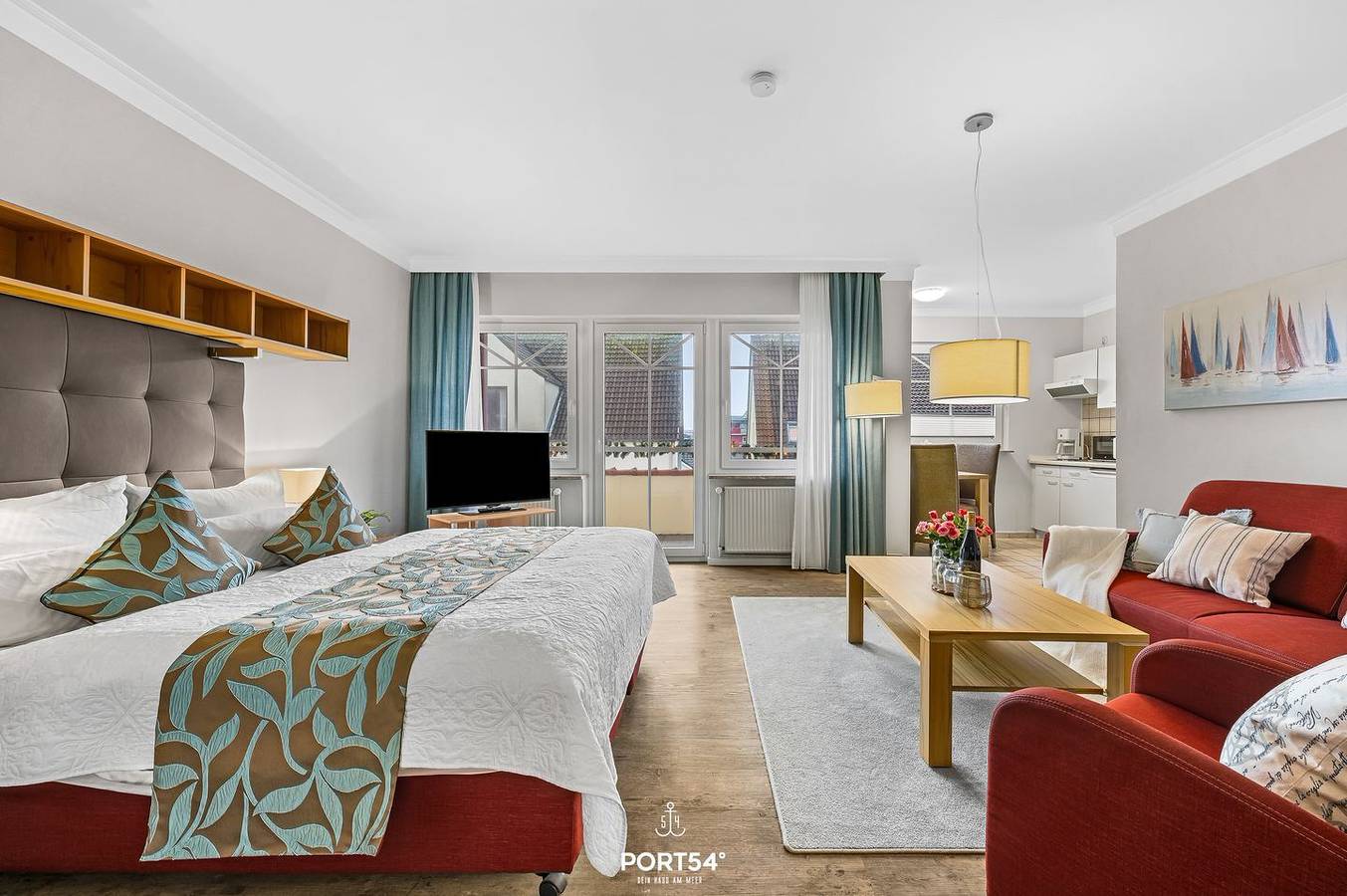 Ganze Wohnung, "Ferienwohnung Amrum" im Herzen Büsums mit Balkon zentral und strandnah in Hafen Büsum, Büsum