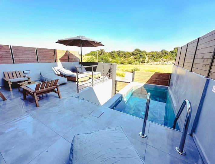Ferienhaus für 8 Personen, mit Balkon und Whirlpool sowie Pool - 1