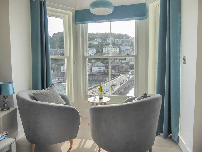 Apartamento entero, Apartamento de vacaciones para 4 personas con balcón in Looe, Cornualles