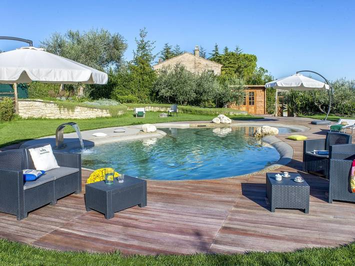 Ferienhaus für 10 Personen, mit Terrasse und Garten sowie Pool in Marche - 3