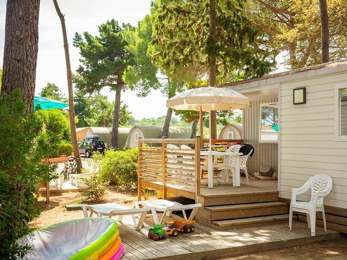 Camping Sunelia Ma Prairie - Mobilheim 4 personen - Sunêlia Confort Pinède in Canet-en-Roussillon, Côte d'Améthyste
