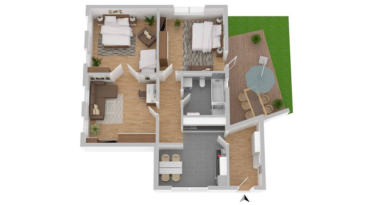 Ganze Ferienwohnung, Ferienwohnung für 5 Personen (80 m²) in Bargteheide in Bargteheide, Kreis Stormarn