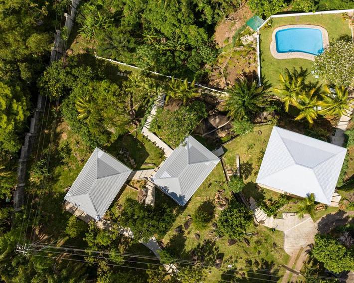 Maison d’hôte pour 2 personnes, avec piscine ainsi que vue et jardin dans Mahé - 4