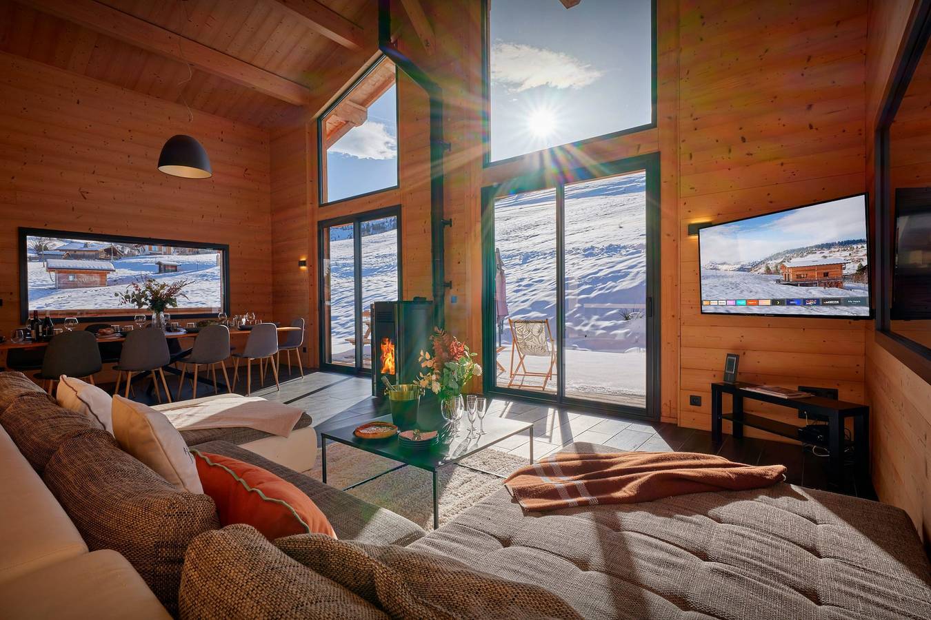 Modern and bright chalet for 12 on the pistes - Ovo Network in Notre-Dame-de-Bellecombe, Albertville region