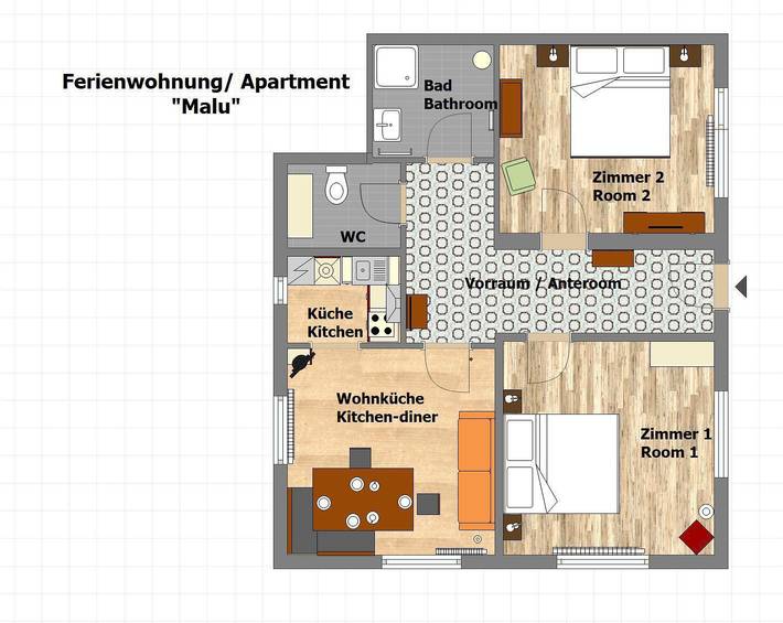 Ganze Ferienwohnung, Ferienwohnung Malu in Hohe Tauern, Obervellach