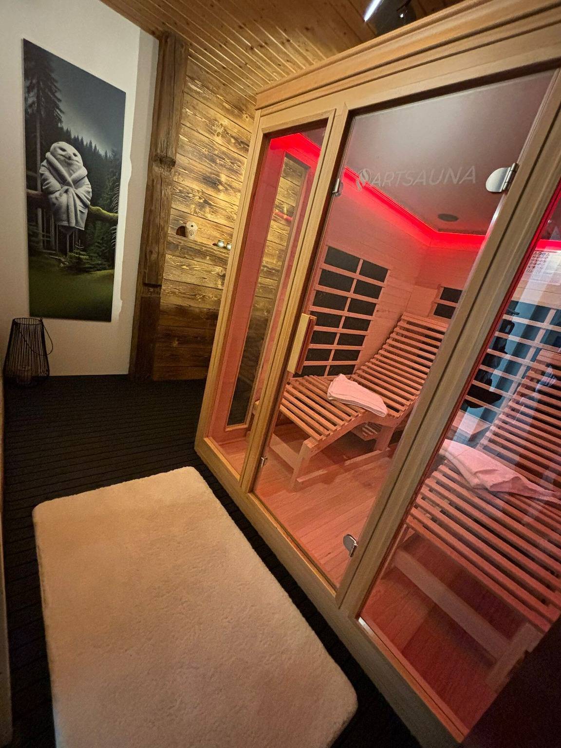 Ganze Wohnung, Wellness-Oase 'Eulenschlupf' Schwarzwald, Sauna, private Spa, nahe Schweiz, für Paare in Ühlingen-Birkendorf, Südschwarzwald