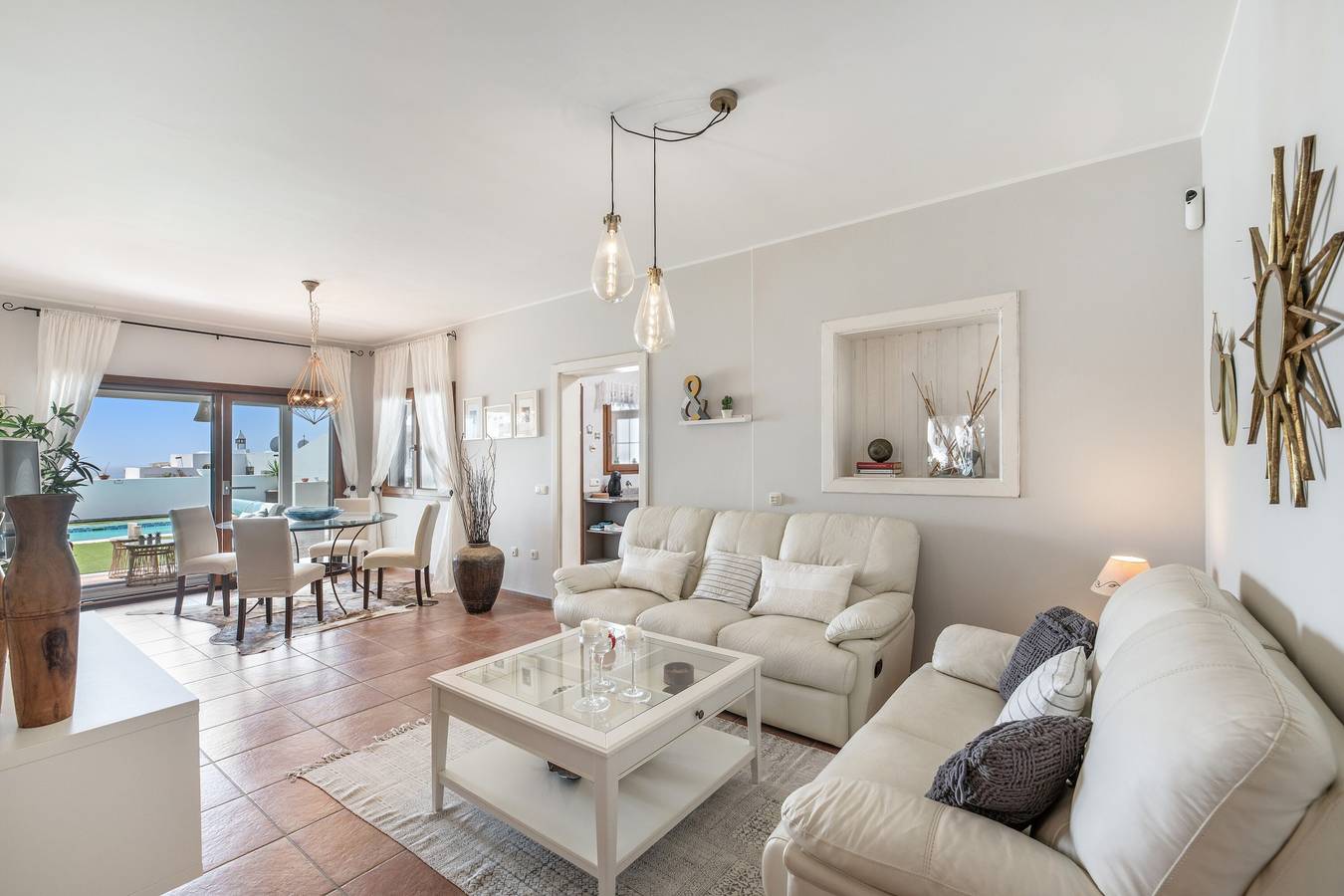 Ferien 'Las Buganvillas' mit Meerblick, Privatem Pool und Wi-Fi in Playa Blanca, Yaiza