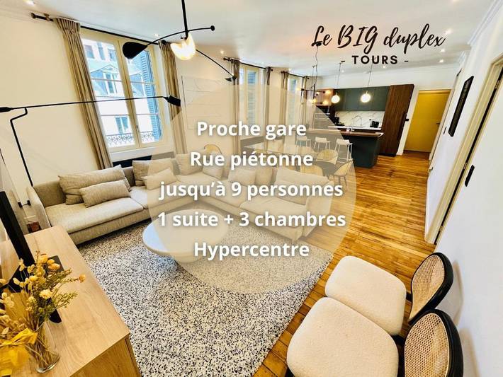 Vakantieappartement voor 9 personen in Tours