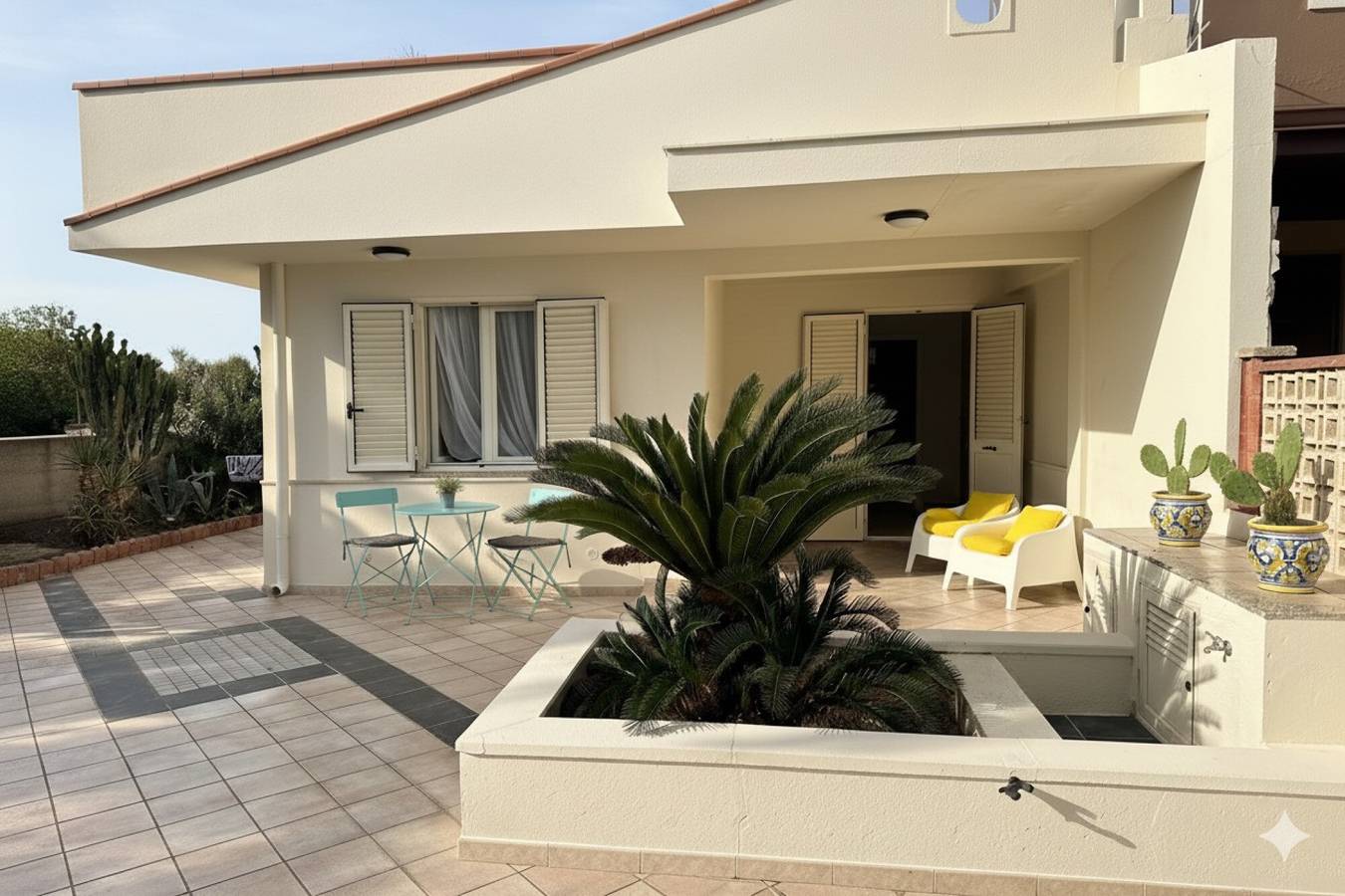 Casa vacacional 'Cycas' con terraza privada, jardín privado y aire acondicionado in Santa Maria del Focallo, Ispica