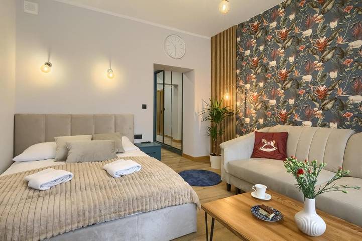 Apartament wakacyjny dla 6 osób, z Balkon i Taras oraz Ogród i Sauna w Muszyna