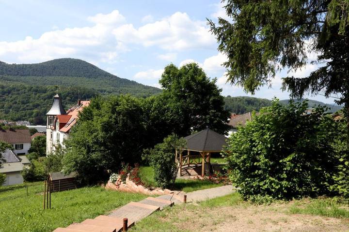 Lodge für 3 Personen, mit Ausblick und Terrasse sowie Garten in der Pfalz - 4