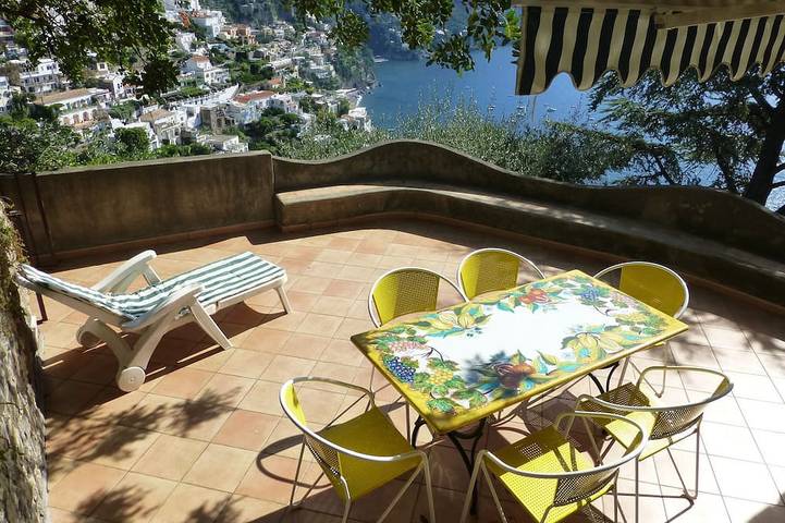 Villa for 5 people, with yard and balcony in Positano