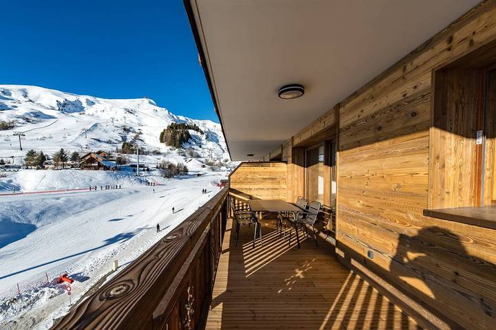 Ganze Ferienwohnung, Ferienwohnung für 6 Personen mit Balkon/Terrasse in La Toussuire, Fontcouverte-la-Toussuire