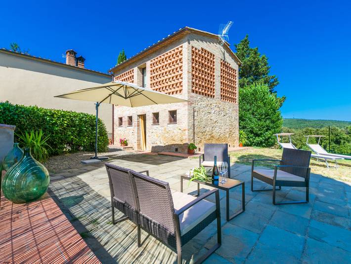 Casa vacanza per 4 persone, con Terrazza e Giardino nonché Panorama a San Gimignano