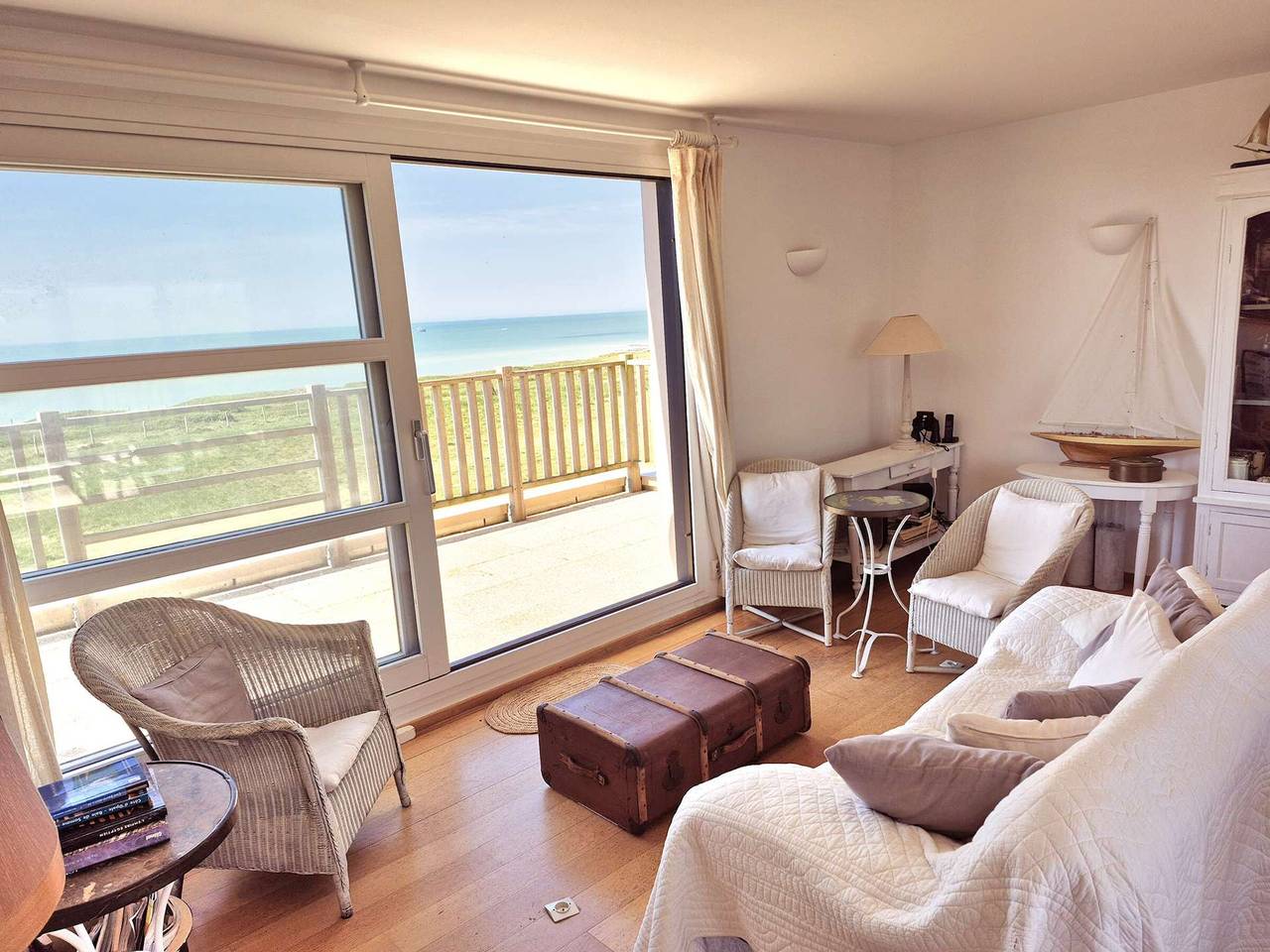 Ganze Wohnung, Duplex-Wohnung, Meerblick, Terrassen, Parkplatz inkl. in Wimereux, Boulogne-sur-Mer und Umgebung