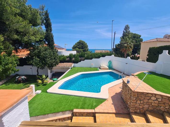 Casa rural para 8 personas, con jardín además de piscina y vistas en Alcalá de Chivert