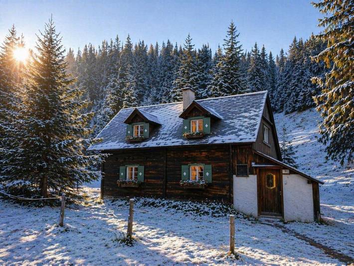 Ferienhaus für 6 Personen, mit Terrasse und Garten in Hochsteiermark