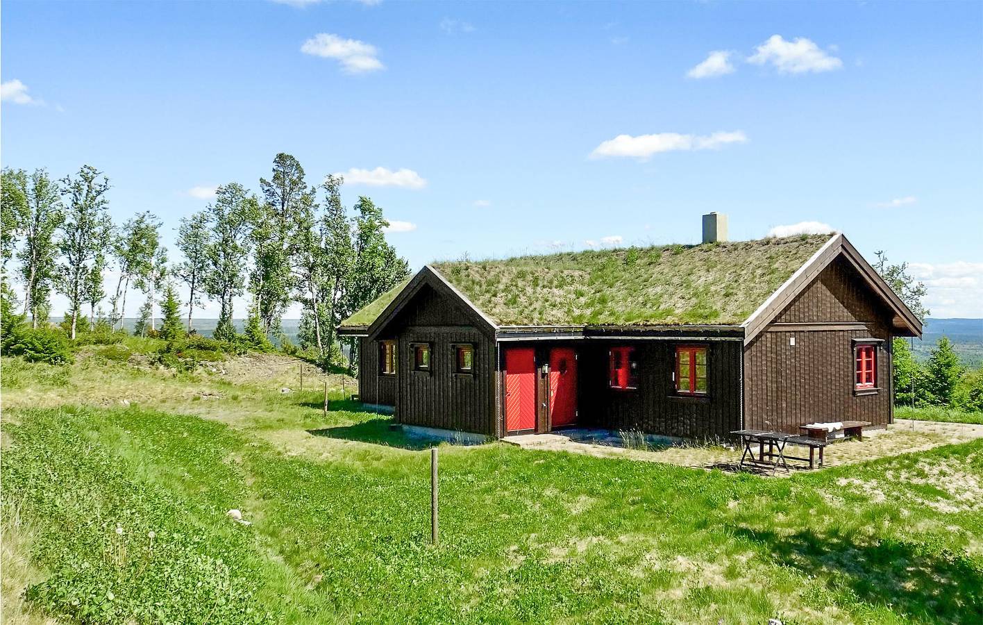 Ferienhaus für 7 Personen mit Ausblick in Gol