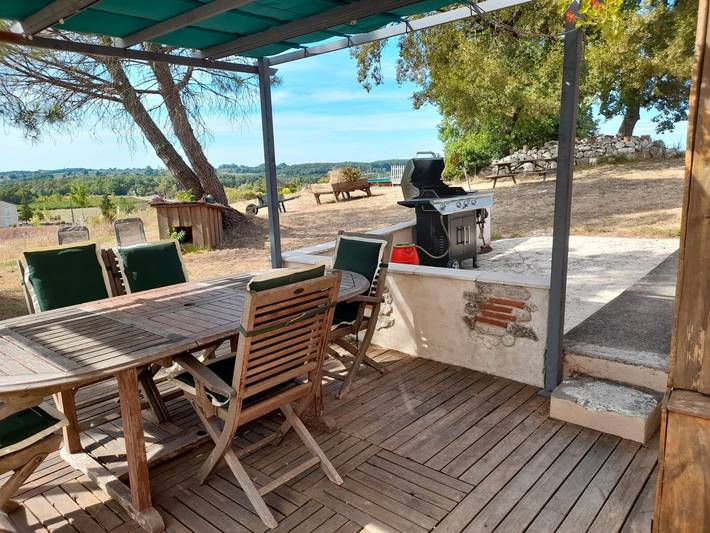 Gîte pour 4 personnes, avec jardin, animaux acceptés à Ribagnac