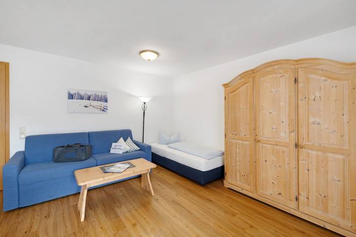 Studio entier, Studio 'Fewo Brünnstein- N°42 : piscine, sauna, vue sur la montagne, jardin commun, Wi-Fi in Oberaudorf, Alpes bavaroises