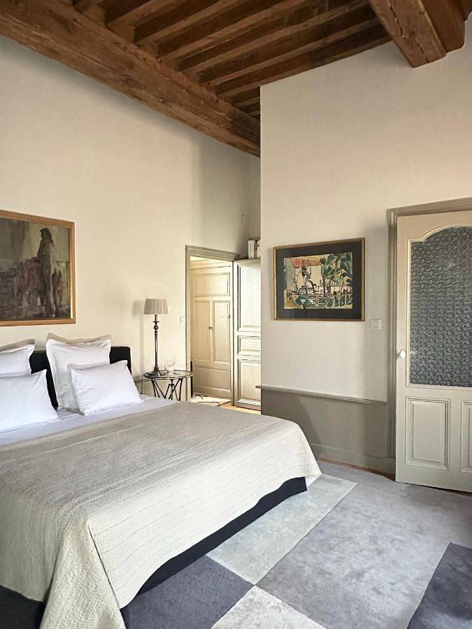 Maison d’hôte pour 2 personnes, avec piscine et jardin ainsi que vue et terrasse à Ambierle - 3