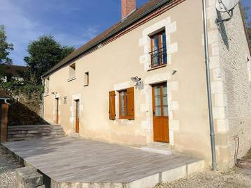 Gîte pour 6 personnes, avec vue ainsi que jardin et terrasse, animaux acceptés à Bué
