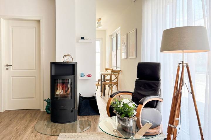 Ferienwohnung für 3 Personen, mit Terrasse am Dierhagen Strand