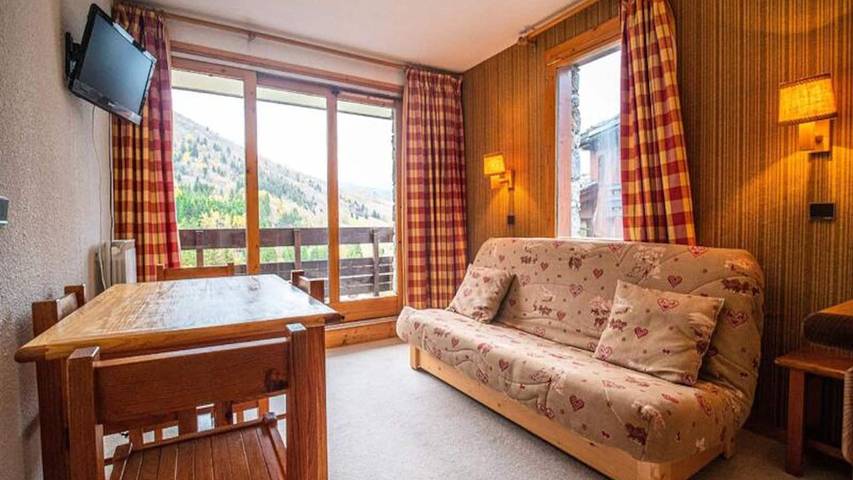 Chalet pour 5 personnes, avec balcon, animaux acceptés dans Valmorel