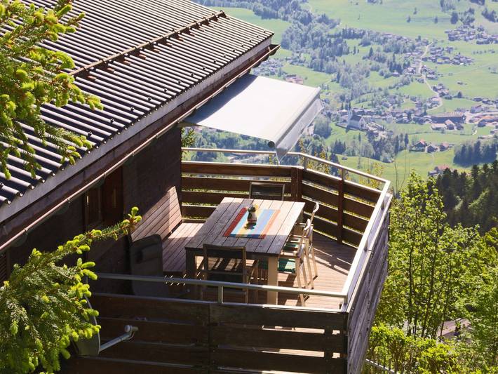 Ferienhaus für 7 Personen, mit Balkon und Garten, kinderfreundlich im Bregenzerwald