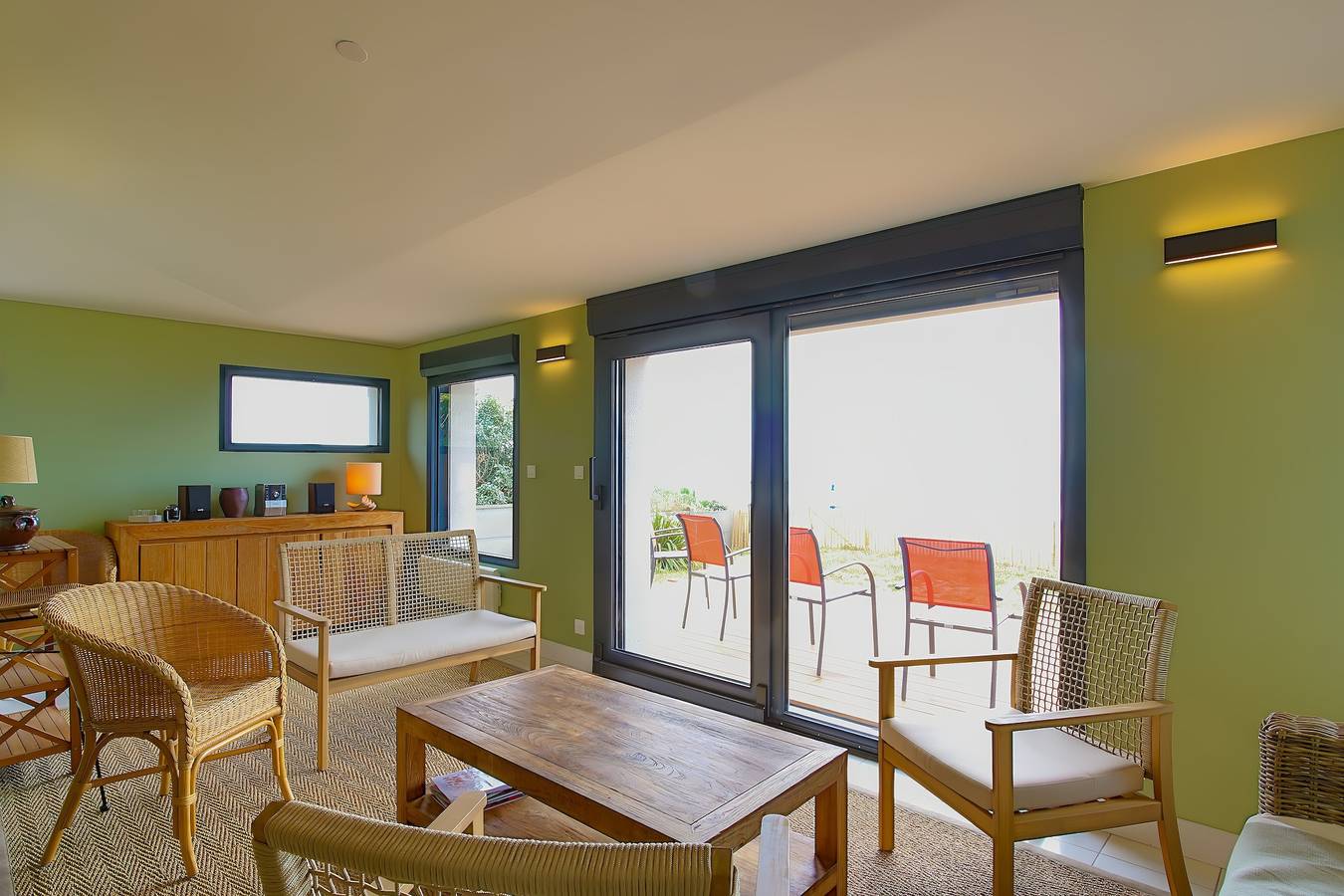 Villa « Front de mer - 8 personnes » avec vue sur la mer, terrasse  in Pirou, Région de Coutances