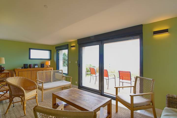 Villa „Direkt am Meer – 8 Personen“ mit Meerblick und Terrasse in Pirou, Coutances und Umgebung