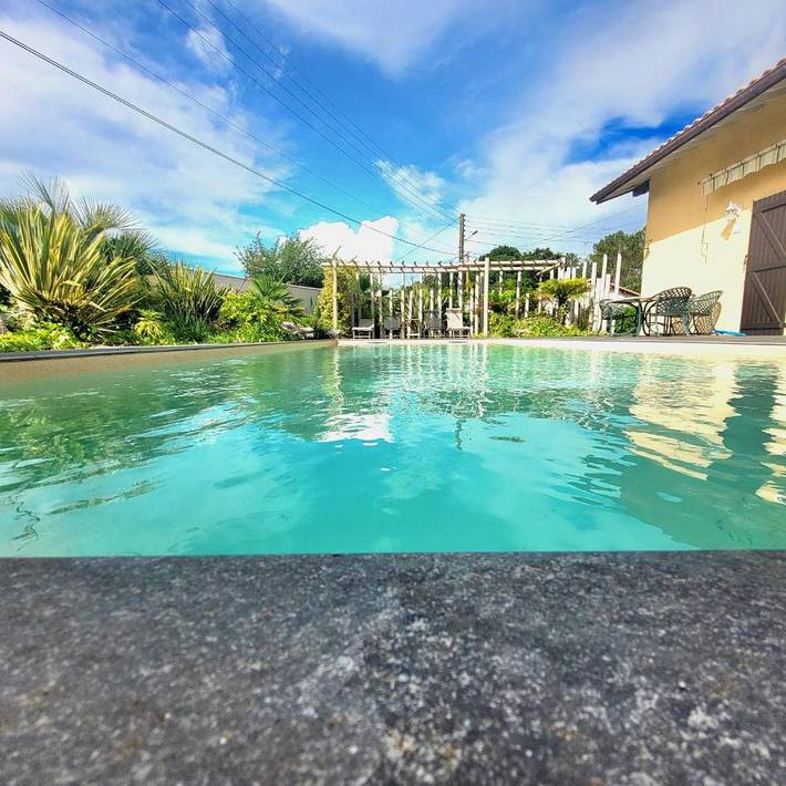 Villa pour 6 personnes, avec jardin ainsi que piscine et vue, adapté aux familles à Labenne - 4