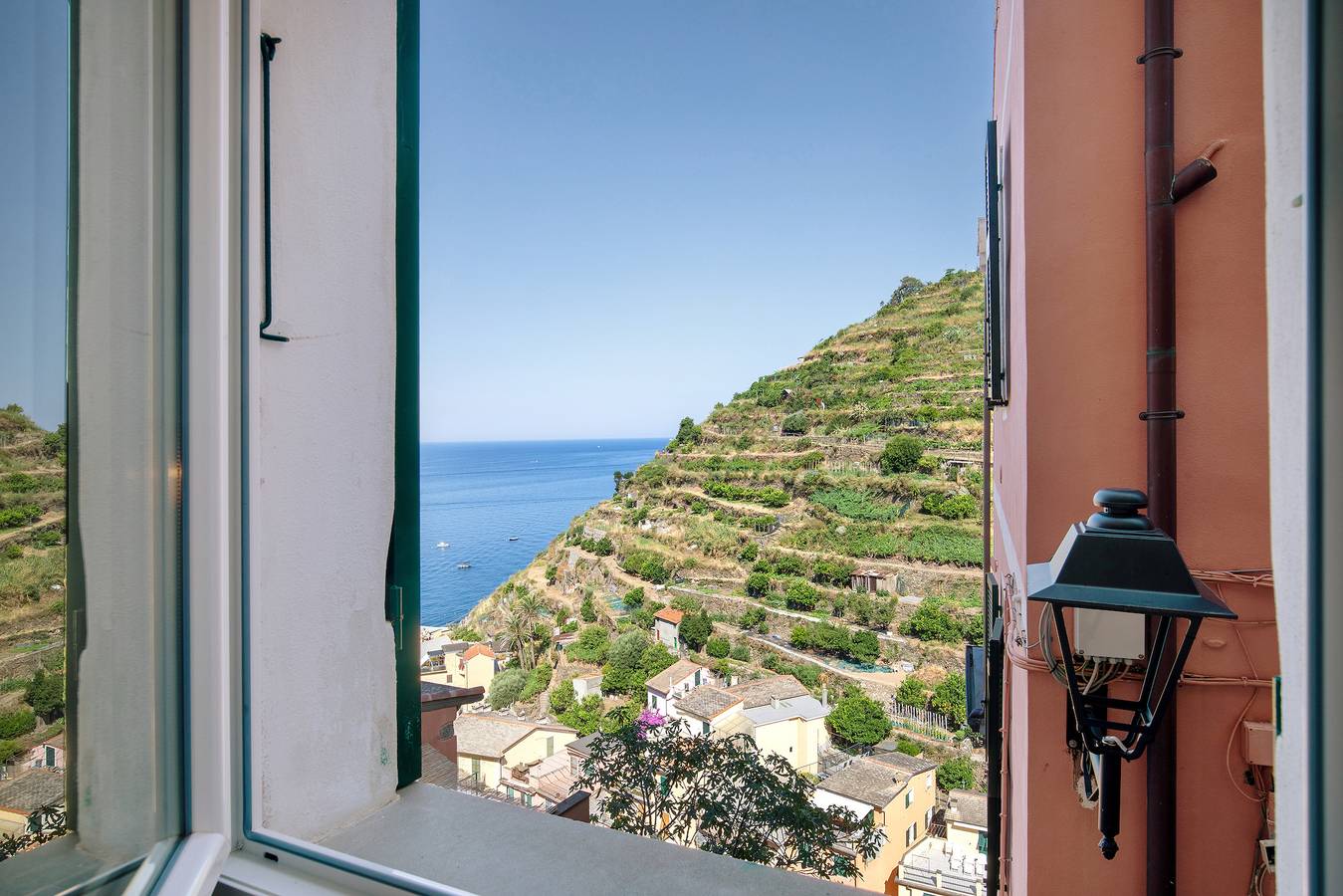 Apartamento entero, Apartamento 'Dolphin' con vistas al mar y Wi-Fi in Manarola, Riomaggiore Municipio