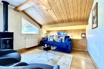 Gîte pour 6 personnes, avec balcon dans Station De Combloux