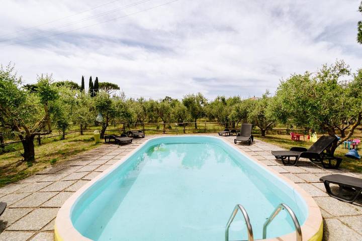 Villa pour 18 personnes, avec piscine ainsi que jardin et vue, adapté aux familles à Grosseto - 4