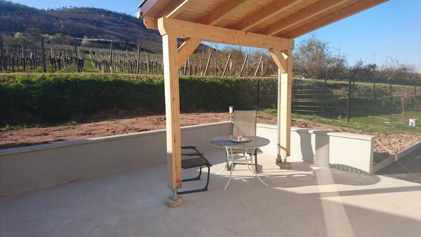 Appartement de vacances pour 4 personnes, avec Terrasse ainsi que Jardin et Vue