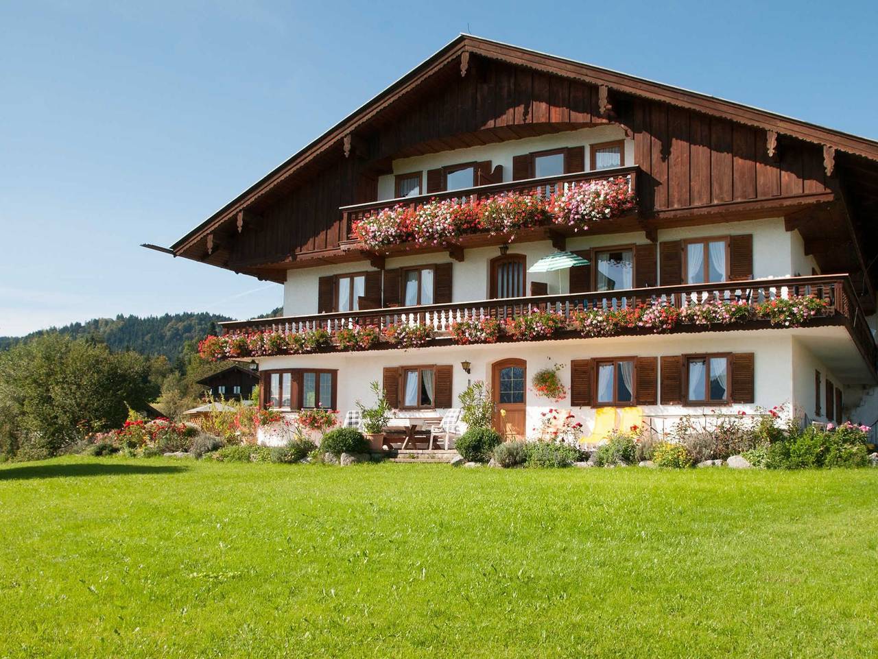 Gästehaus Unterreiterhof - Ferienwohnung Bauernrose klein in Bad Wiessee, Bayerische Alpen