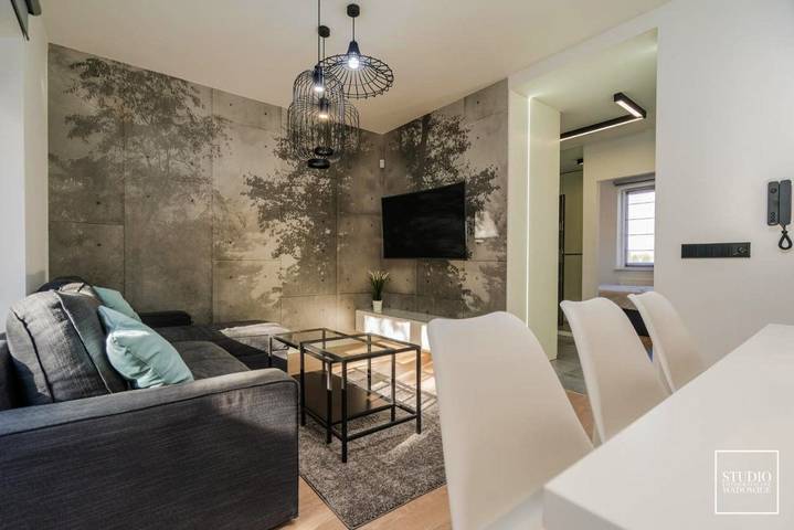 Apartament wakacyjny dla 10 osób, z Balkon i Taras oraz Ogród i Widok w Wadowice