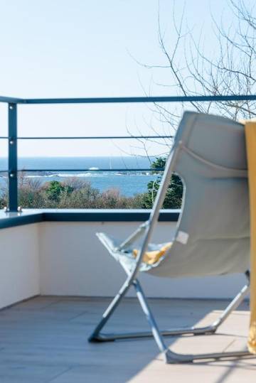 Cottage pour 8 personnes, avec vue et jardin à Lanildut