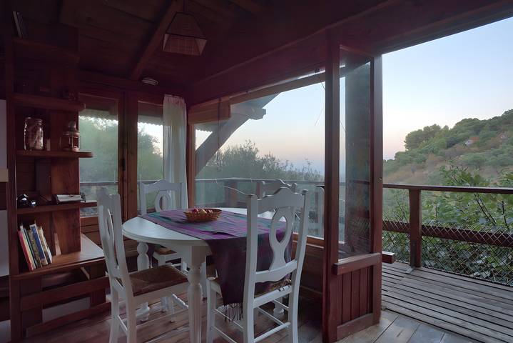 Cabaña Entre Olivos: vistas a la montaña, piscina privada y terraza exclusiva in Monda, Sierra de las Nieves