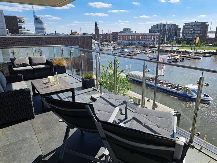 Luxus-Ferienhaus für 4 Personen, mit Balkon in Bremerhaven