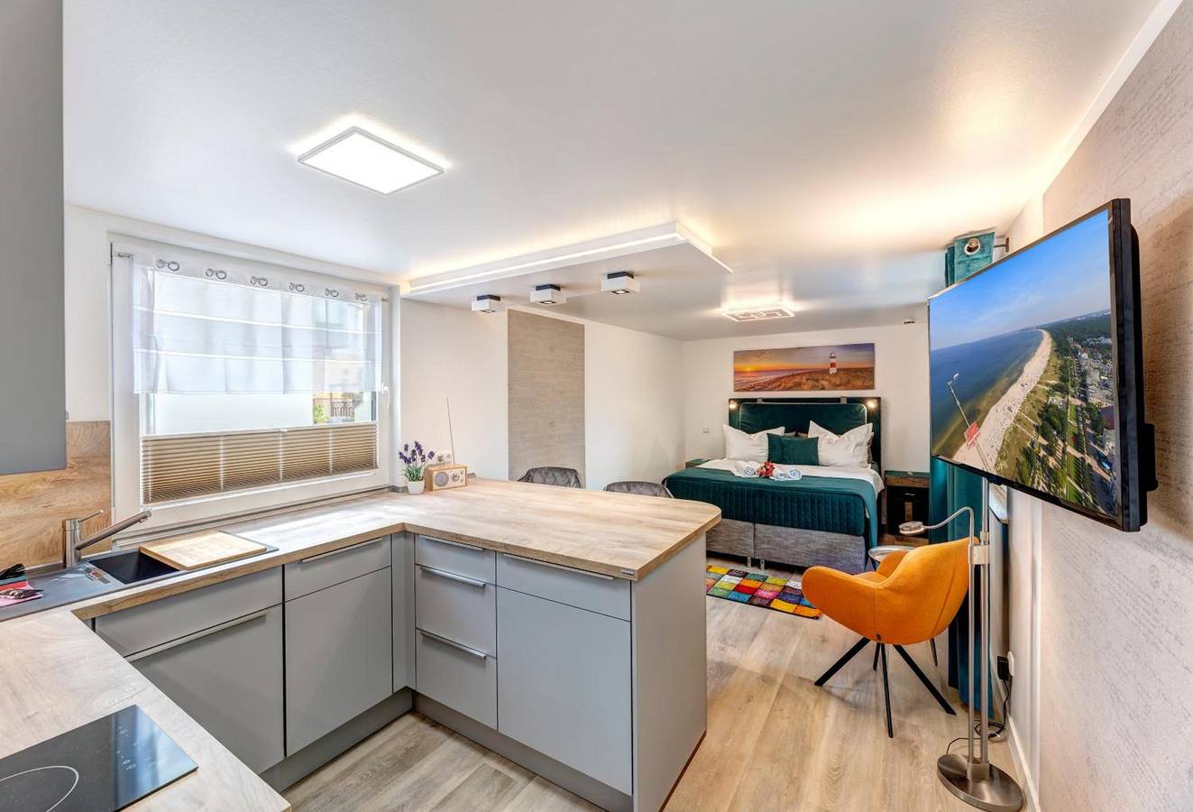 Cały apartament, Apartment 'Ahlbeck 3' with Shared Terrace and Wi-Fi in Drei Kaiserbäder, Heringsdorf