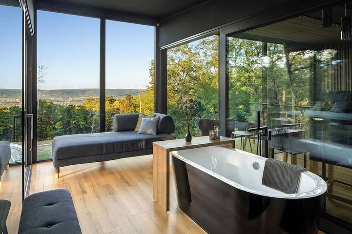 Blockhütte für 2 Personen, mit Sauna und Whirlpool sowie Garten in Ungarn - 4